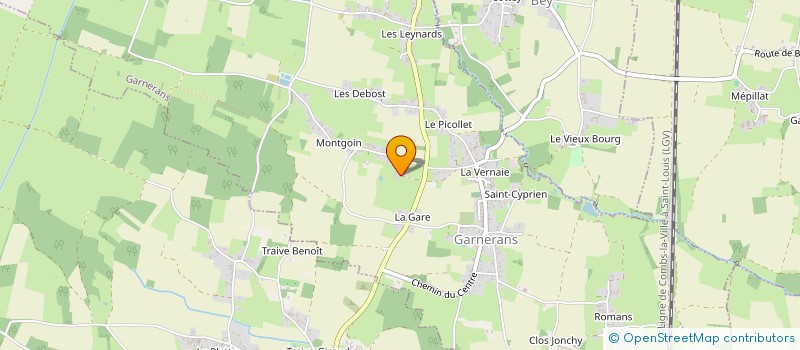 localisation de l'entreprise SCI UN 25 TROIS  GARNERANS