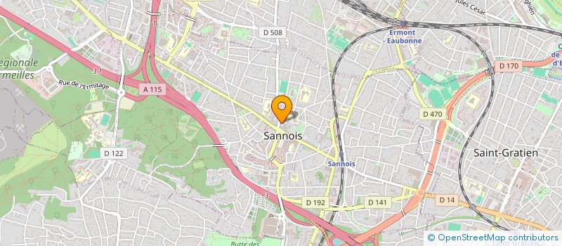 localisation de l'entreprise SCI UN AUTRE TEMPS  SANNOIS