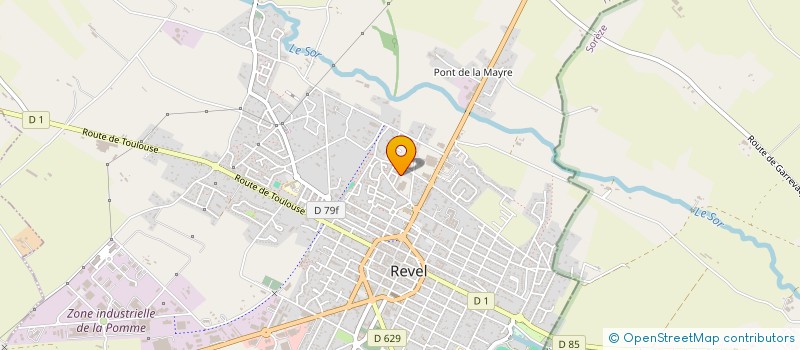 localisation de l'entreprise SCI UN JOUR EN FRANCE  REVEL