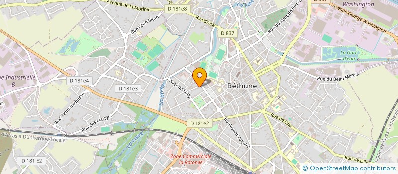 localisation de l'entreprise SCI UN TEMPS POUR NOUS  BETHUNE