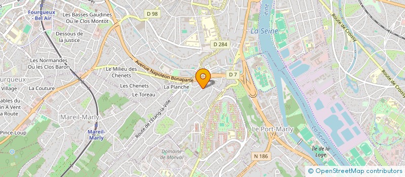 localisation de l'entreprise SCI UN + UN  LE PECQ