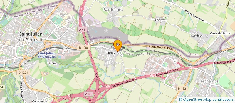 localisation de l'entreprise SCI UNA CUM PIERRE II  SAINT-JULIEN-EN-GENEVOIS