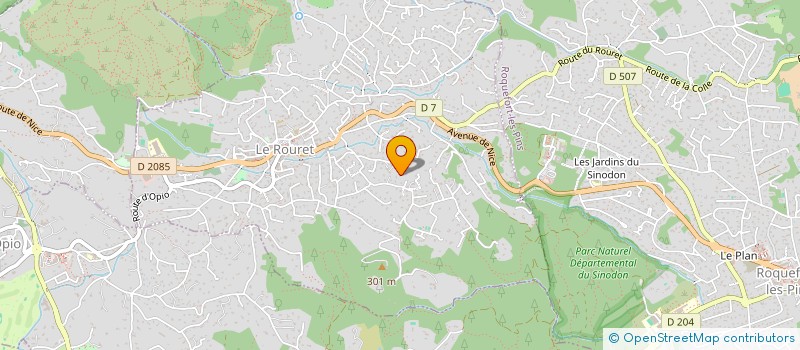 localisation de l'entreprise SCI UNA TERRA  LE ROURET