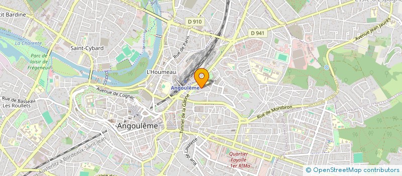localisation de l'entreprise SCI UNECO à ANGOULEME