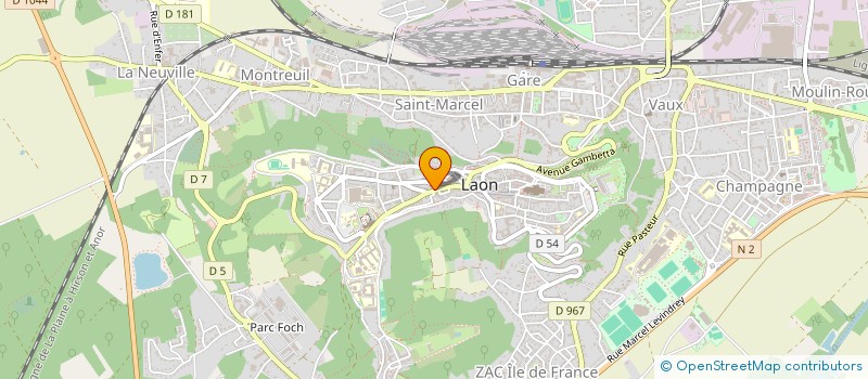 localisation de l'entreprise SCI UNFAM à LAON