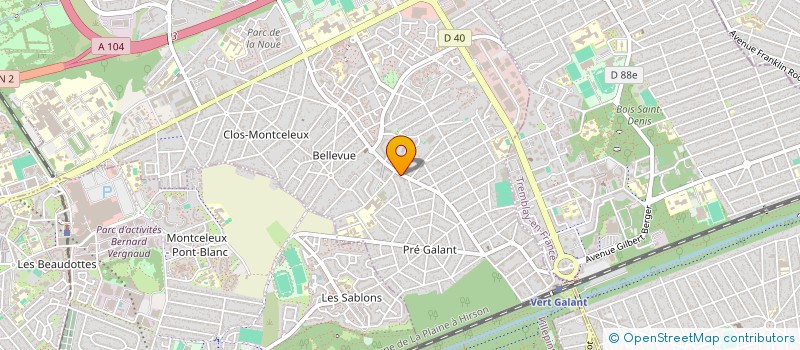 localisation de l'entreprise SCI UNG-TRAN à VILLEPINTE