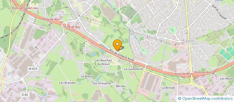 localisation de l'entreprise SCI UNI  VERTOU