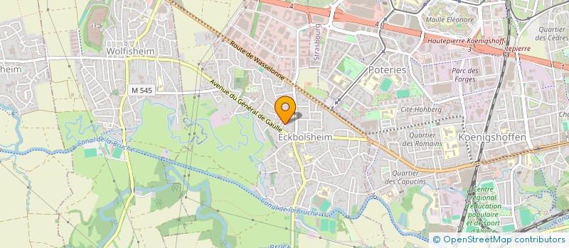 localisation de l'entreprise SCI UNI3F  ECKBOLSHEIM