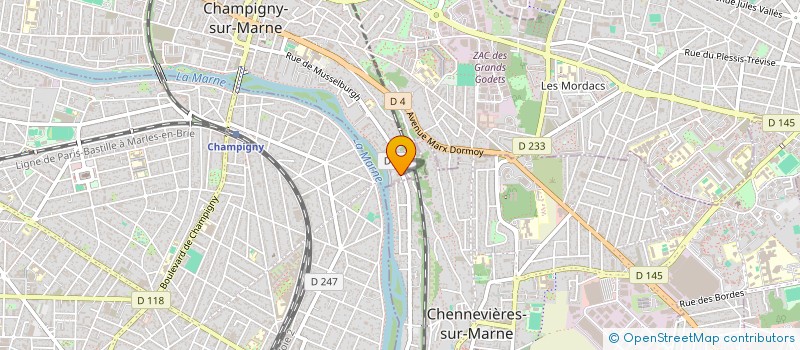 localisation de l'entreprise SCI UNIAXE  CHAMPIGNY-SUR-MARNE