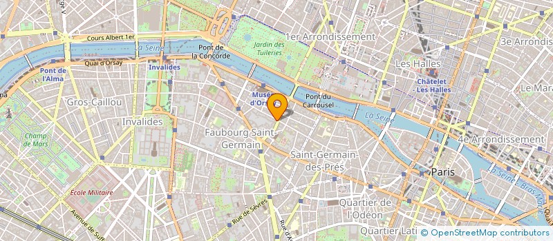 localisation de l'entreprise SCI UNIBAC à PARIS