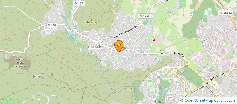 localisation de l'entreprise SCI UNICAP  GRABELS