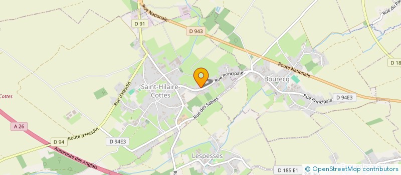 localisation de l'entreprise SCI UNION  SAINT-HILAIRE-COTTES