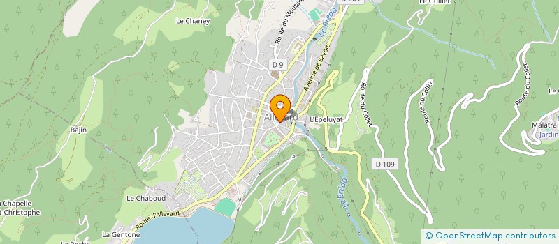 localisation de l'entreprise SCI UNION  ALLEVARD