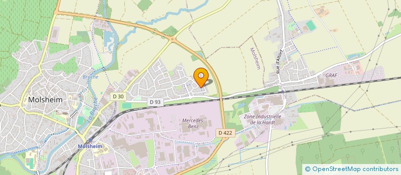 localisation de l'entreprise SCI UNISIX  MOLSHEIM