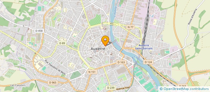 localisation de l'entreprise SCI UNITE à AUXERRE