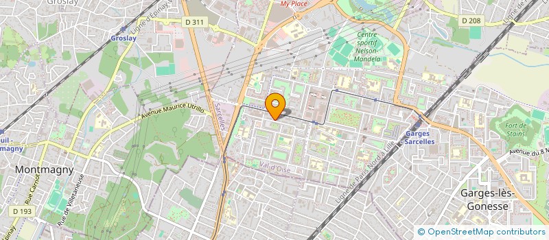 localisation de l'entreprise SCI UNITE à SARCELLES