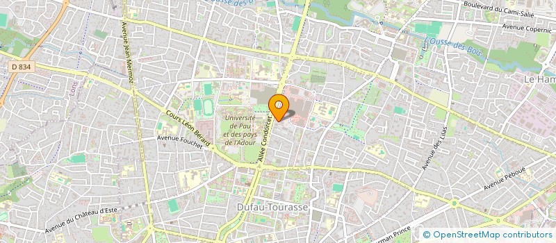 localisation de l'entreprise SCI UNIVERPAU à PAU