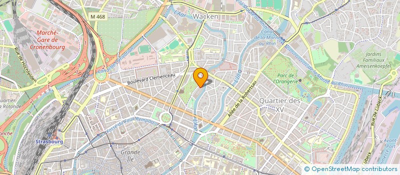 localisation de l'entreprise SCI UNIVERS 26  STRASBOURG