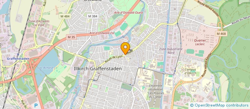 localisation de l'entreprise SCI UNIVERS  ILLKIRCH-GRAFFENSTADEN