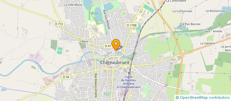 localisation de l'entreprise SCI UNIVERS  CHATEAUBRIANT