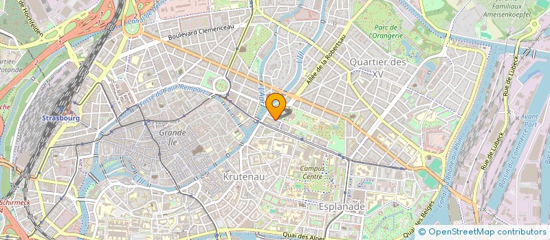 localisation de l'entreprise SCI UNIVERS  STRASBOURG