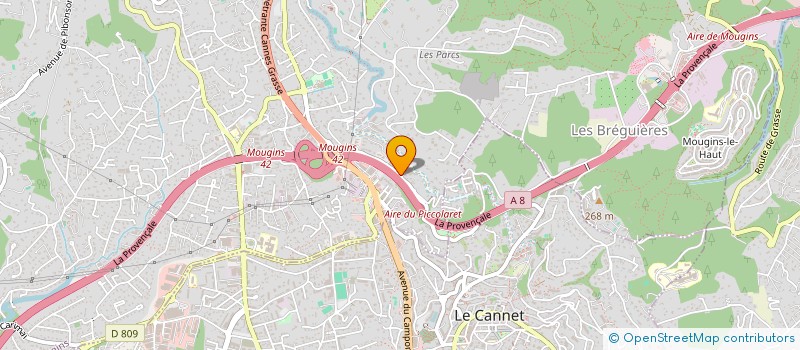 localisation de l'entreprise SCI UNIVERS UN à MOUGINS