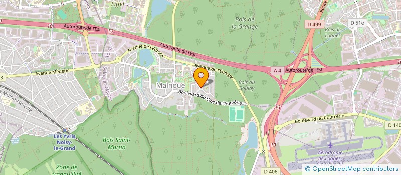 localisation de l'entreprise SCI UNIVERSITE 61  EMERAINVILLE