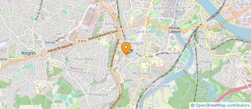 localisation de l'entreprise SCI UNIVERSITE 64 à BAYONNE