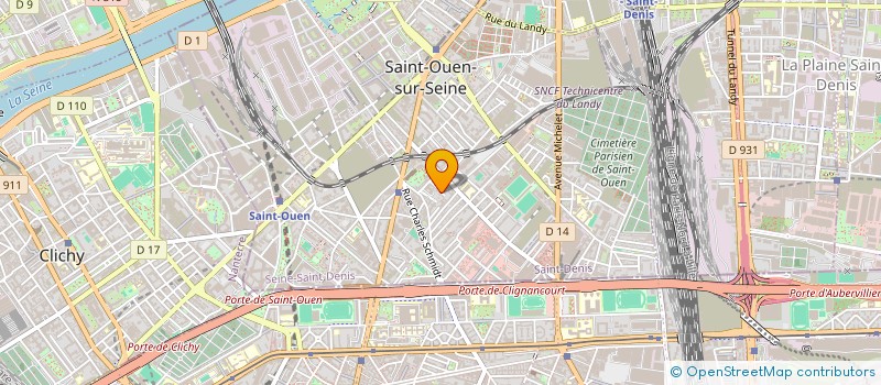 localisation de l'entreprise SCI UNIVERSITE  SAINT-OUEN-SUR-SEINE