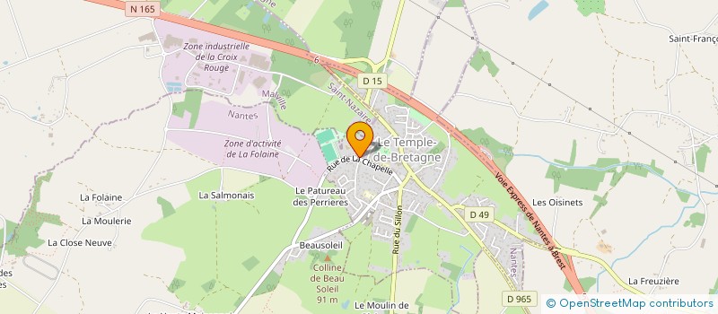 localisation de l'entreprise SCI UNLU  LE TEMPLE-DE-BRETAGNE