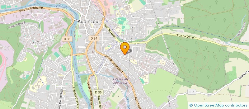 localisation de l'entreprise SCI UNLU  AUDINCOURT