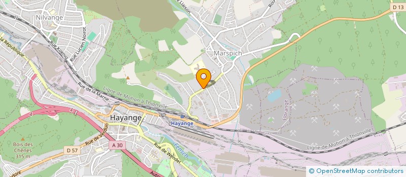 localisation de l'entreprise SCI UNO  HAYANGE