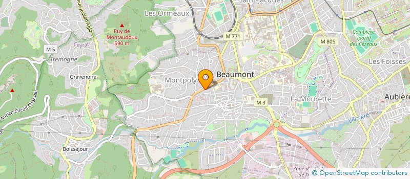 localisation de l'entreprise SCI UNO  BEAUMONT