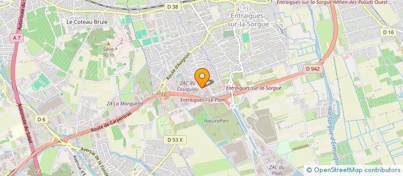 localisation de l'entreprise SCI UNTEL  ENTRAIGUES-SUR-LA-SORGUE