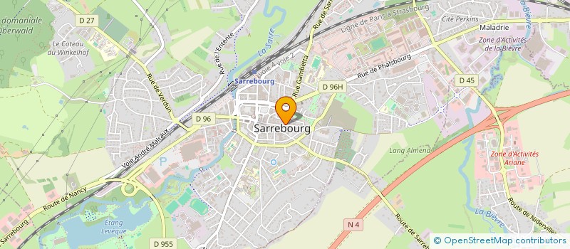 localisation de l'entreprise SCI UNTEREINER à SARREBOURG