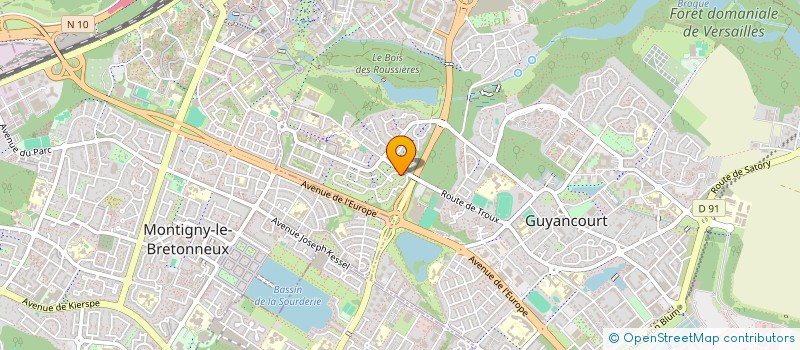 localisation de l'entreprise SCI UNYON  GUYANCOURT