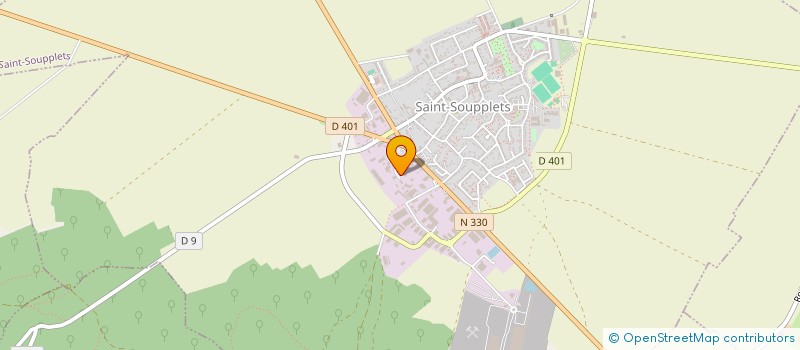 localisation de l'entreprise SCI UNYVEST  SAINT-SOUPPLETS