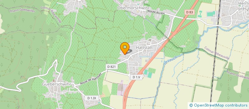 localisation de l'entreprise SCI UP  OBERMORSCHWIHR