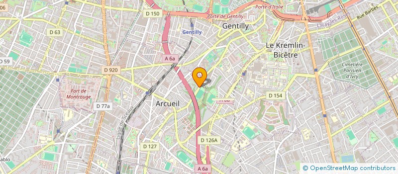 localisation de l'entreprise SCI UP INVEST  ARCUEIL