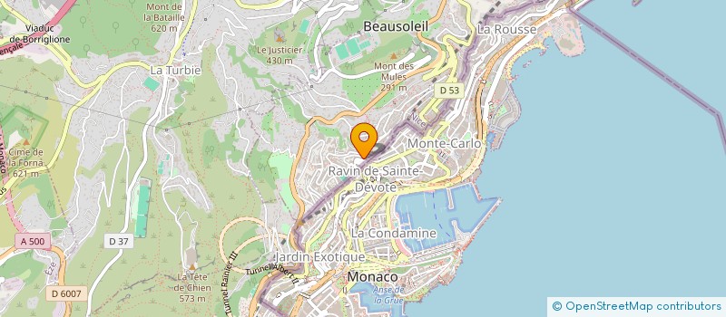 localisation de l'entreprise SCI UPG à ROQUEBRUNE-CAP-MARTIN