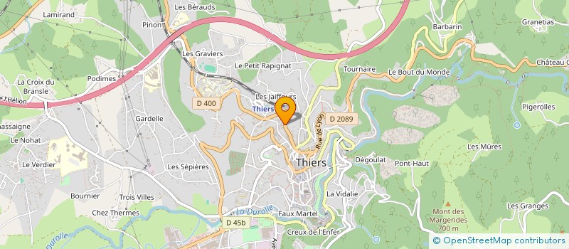 localisation de l'entreprise SCI UPROMED  THIERS