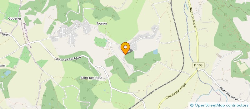 localisation de l'entreprise SCI UPSY & CO  HAUTEFAGE-LA-TOUR