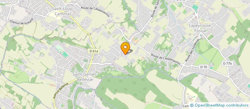 localisation de l'entreprise SCI UPWIND  LAPEYROUSE-FOSSAT