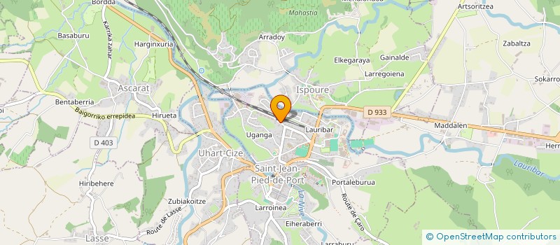 localisation de l'entreprise SCI UR GAIN  SAINT-JEAN-PIED-DE-PORT