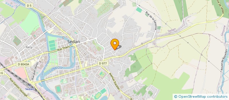 localisation de l'entreprise SCI URANIE  SEDAN