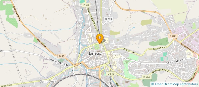 localisation de l'entreprise SCI URAUGE à LISIEUX