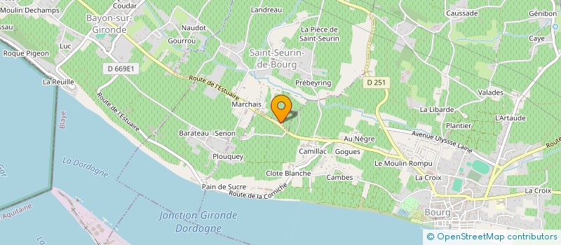 localisation de l'entreprise SCI URBACH  SAINT-SEURIN-DE-BOURG