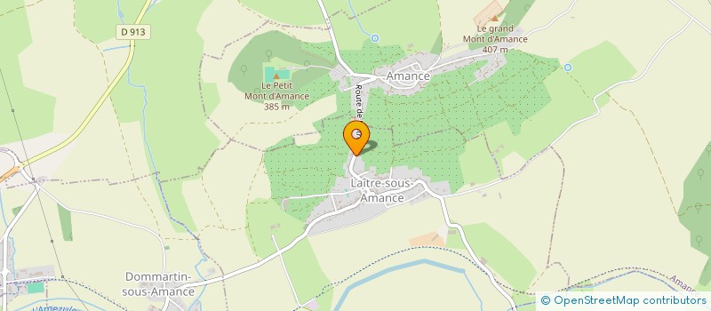 localisation de l'entreprise SCI URBADOMUS PATRIMOINE  LAITRE-SOUS-AMANCE