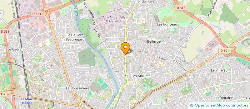 localisation de l'entreprise SCI URBAIN  COULAINES