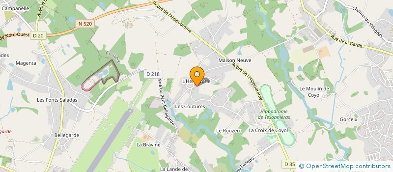 localisation de l'entreprise SCI URBAN à COUZEIX
